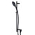 Prestigio Single Spray Handshower Set Separate Elbow Round Head Black