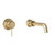Tate Wall Mounted Basin/Bath Mixer 180mm Brushed Gold