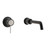 Tate Wall Mounted Basin/Bath Mixer 180mm Black/Brushed Stainless