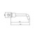Tate Wall Mounted Spout 180mm Chrome