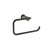 Tate Hand Towel Holder Black / Gloss Black