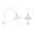 Cromford High-Rise Shower Arm & Rose Matte Black