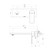 Gloss MKII SwitchMix Wall Basin/Bath Mixer Set Fit-Off Kit Brushed Carbon 200mm