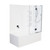 Evora Freestanding Shower Over Bath Side Recessed Wall Right Hand