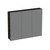 Urban 2.0 Mirror Cabinet 3 Door 900mm Burnished Wood URN90MC.BW