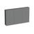 Urban 2.0 Mirror Cabinet 3 Door 1200mm Char Blue URN120MC.CB