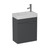 Urban 2.0 Wall Hung Vanity 1 Door 400mm Char Blue