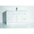 Boston Floor Standing Vanity 4 Drawer 2 Door 1200mm Charred Oak