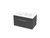 Array Berlin Serifos Vanity 800 Single Drawer With Internal Drawer Slate