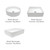 Camden Wall Hung Vanity 2 Drawer 750mm Ceramic Matte White
