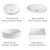 Camden Wall Hung Vanity 1 Drawer 850mm Ceramic Matte White