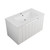 Camden Wall Hung Vanity 1 Drawer 850mm Ceramic Matte White