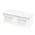 Array Berlin Pro Vanity 1200 Double Drawer White Satin
