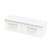 Array Berlin Pro Vanity 1500 Double Bowl Single Drawer With Internal Drawer White Satin