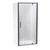 Millennium Shower Enclosure Kit 900 x 1000mm 3 Sided 1000 Door Flat Wall Black