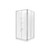 Elite Shower 1 x 1 Satin Rear 706800A-RRW-SS