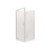 Valencia Elite Shower Square Corner 1 x 1 Satin Fl Rear Waste 706741A-SS