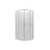 Valencia Elite Shower Round Sliding 9 x 9 Sat Corner Centre Waste 706772A-SS