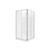 Valencia Elite Shower Suite Square Sliding 1 x 1 Rear Waste 706802A-SS