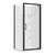 Brighton Corner Moulded Wall 900 x 900mm 2 Sided Black