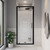 Brighton Moulded Wall 1000 x 1000mm 3 Sided Black