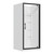 Brighton Corner Moulded Wall 1000 x 1000mm 3 Sided Black
