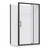 Brighton Flat Liner Right Hand 1200 x 900mm 2 Sided Black