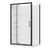 Brighton Moulded Wall Left Hand 1200 x 900mm 2 Sided Black