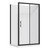 Brighton Slider Flat Liner Right Hand 1200 x 900mm 2 Sided Black