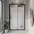 Brighton Slider Flat Liner Right Hand 1200 x 900mm 2 Sided Black