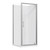 Brighton Offset Waste Flat Liner 900 x 900mm 2 Sided Chrome