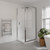 Brighton Offset Waste Flat Liner 900 x 900mm 2 Sided Chrome