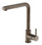 Buddy Kitchen Mixer Straight Spout With Pull Out Spray Aged Brass Organic
