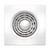 Wall Exhaust Fan Slimline 100mm Square White