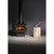 LTD Wee Rad - Base Freestanding Wood Fire Metallic Black