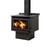 LTD Xtreme Rad - Base Freestanding Wood Fire Metallic Black
