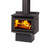 Wee Rad - Base Wet Freestanding Wood Fire Metallic Black