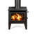 Wee Rad - Leg Freestanding Wood Fire Metallic Black