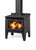 Wee Rad - Leg Wet Freestanding Wood Fire Metallic Black
