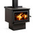 Xtreme Rad - Base Freestanding Wood Fire Metallic Black