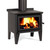 Xtreme Rad - Leg Freestanding Wood Fire Metallic Black