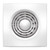 Wall Exhaust Fan Square 150mm With Timer White