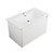 Crawford Wall Hung Vanity 800mm 1 Drawer Matte White Ceramic Top