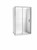 Cezanne Rectangle Flat Wall Shower 1200 x 900mm 3 Sided Sliding Door Bright