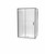 Cezanne Rectangle Flat Wall Shower 1200 x 900mm 2 Sided Sliding Door Bright