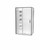 Cezanne Rectangle Moulded Wall Shower 900 x 1200mm 2 Sided Sliding Door Bright