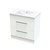 Pacific Floor Standing Vanity 750mm Double Drawer White Melamine