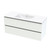 Pacific Rise Wall Hung Vanity 1200mm Double Drawer White Melamine