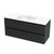 Pacific Rise Wall Hung Vanity 1200mm Double Drawer Charred Oak