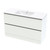 Pacific Rise Floor Standing Vanity 1200mm Double Drawer White Melamine
